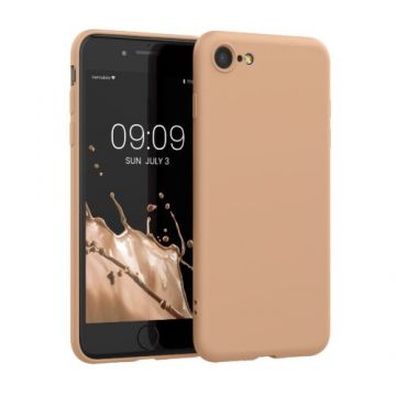 Husa kwmobile pentru Apple iPhone SE 3/iPhone 8/iPhone 7, Silicon, Maro, 49979.245