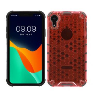 Husa kwmobile pentru Apple iPhone XR, Plastic, Rosu/Transparent, 60270.09