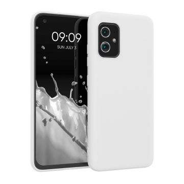 Husa kwmobile pentru Asus Zenfone 8, Silicon, Alb, 55257.48