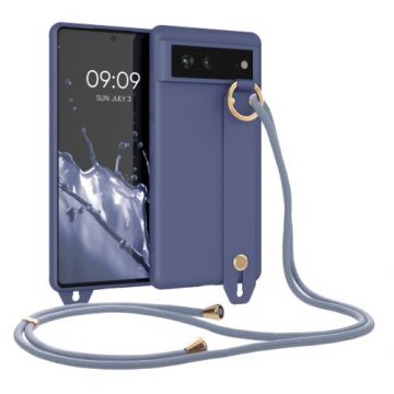 Husa kwmobile pentru Google Pixel 6, Silicon, Mov, 56468.130