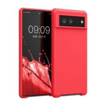 Husa kwmobile pentru Google Pixel 6, Silicon, Roz, 55480.238