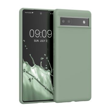 Husa kwmobile pentru Google Pixel 6a, Silicon, Verde, 57799.172