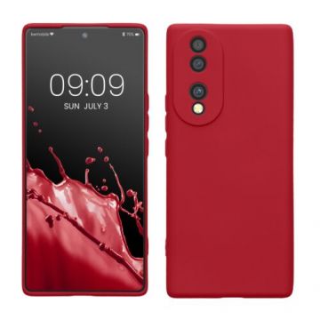 Husa kwmobile pentru Honor 70, Silicon, Rosu, 59905.100