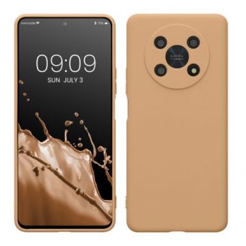Husa kwmobile pentru Honor Magic4 Lite 5G, Silicon, Maro, 58580.245