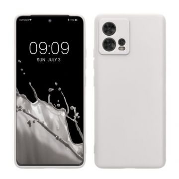 Husa kwmobile pentru Motorola Edge 30 Fusion, Silicon, Alb, 60076.48