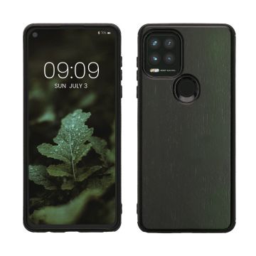 Husa kwmobile pentru Motorola Moto G Stylus 5G, Lemn, Verde, 58948.80