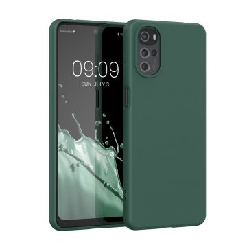 Husa kwmobile pentru Motorola Moto G22, Silicon, Verde, 58208.166