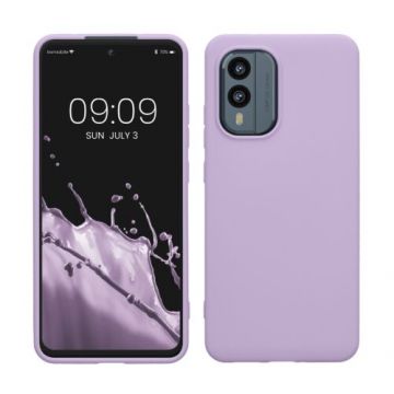 Husa kwmobile pentru Nokia X30 , Silicon, Mov, 59892.108