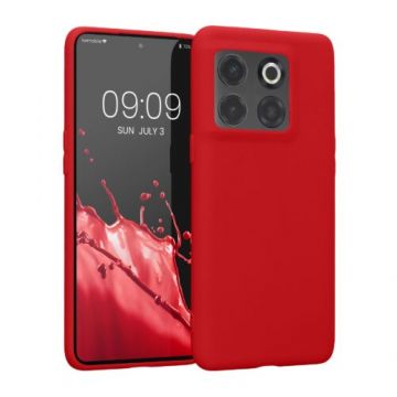 Husa kwmobile pentru OnePlus 10T , Silicon, Rosu, 59644.09