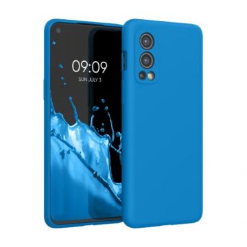 Husa kwmobile pentru OnePlus Nord 2 5G, Silicon, Albastru, 56070.189