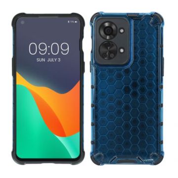 Husa kwmobile pentru OnePlus Nord 2T , Plastic, Albastru/Transparent, 60272.04
