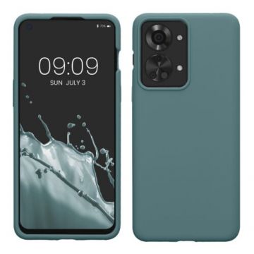 Husa kwmobile pentru OnePlus Nord 2T , Silicon, Verde, 58764.207