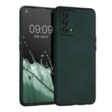 Husa kwmobile pentru OPPO A74, Silicon, Verde, 60049.14