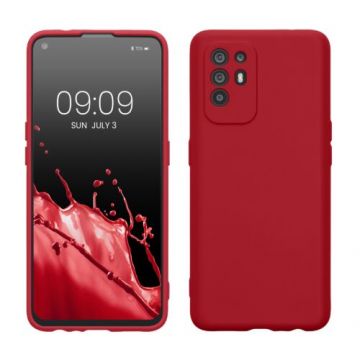 Husa kwmobile pentru OPPO A94 5G, Silicon, Rosu, 58332.100