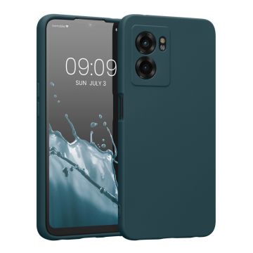 Husa kwmobile pentru Realme Narzo 50 5G, Silicon, Albastru, 59618.57