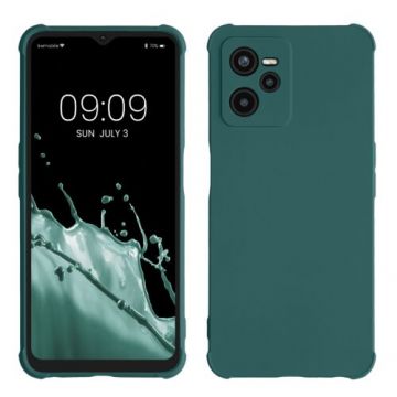 Husa kwmobile pentru Realme Narzo 50A Prime, Silicon, Verde, 59925.57