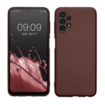 Husa kwmobile pentru Samsung Galaxy A13 4G, Silicon, Visiniu, 57956.242