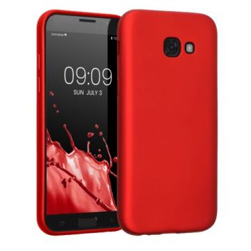 Husa kwmobile pentru Samsung Galaxy A5 (2017), Silicon, Rosu, 57526.36