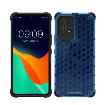 Husa kwmobile pentru Samsung Galaxy A53 5G, Plastic, Albastru/Transparent, 59969.04