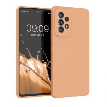 Husa kwmobile pentru Samsung Galaxy A53 5G, Silicon, Maro, 57835.245