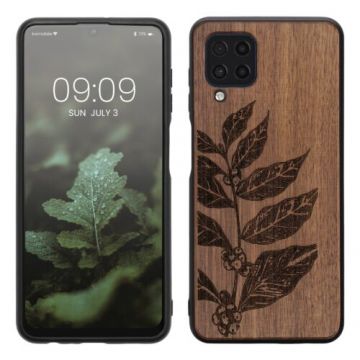 Husa kwmobile pentru Samsung Galaxy M32 4G, Lemn, Maro, 58310.04