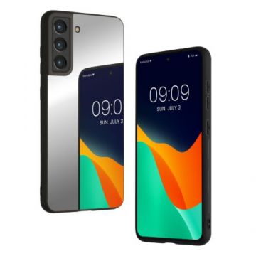 Husa kwmobile pentru Samsung Galaxy S21 FE, Plastic, Gri, 59709.42