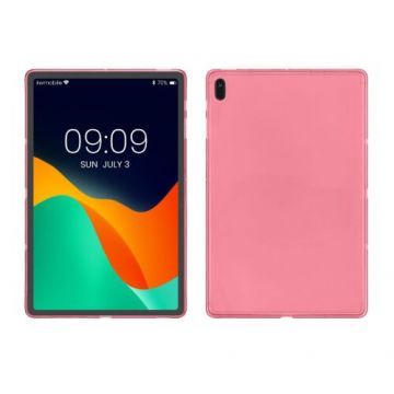 Husa kwmobile pentru Samsung Galaxy Tab S7 FE, Silicon, Roz, 55436.33