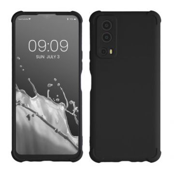 Husa kwmobile pentru Vivo Y72 5G/Y52 5G, Silicon, Negru, 59901.47