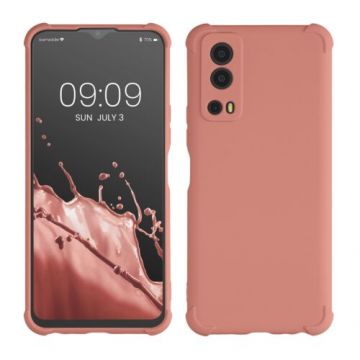 Husa kwmobile pentru Vivo Y72 5G/Y52 5G, Silicon, Roz, 59901.167