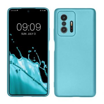 Husa kwmobile pentru Xiaomi 11/11T, Silicon, Verde, 56237.231