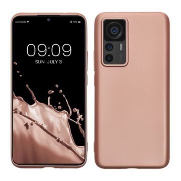 Husa kwmobile pentru Xiaomi 12T/12T Pro, Silicon, Roz, 60153.31