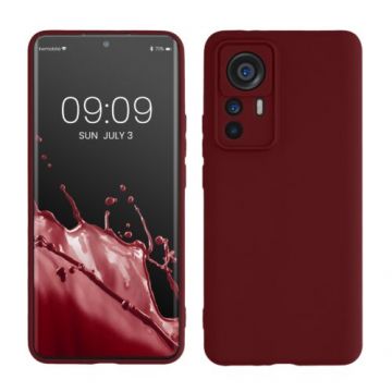 Husa kwmobile pentru Xiaomi 12T Pro, Silicon, Visiniu, 60258.187