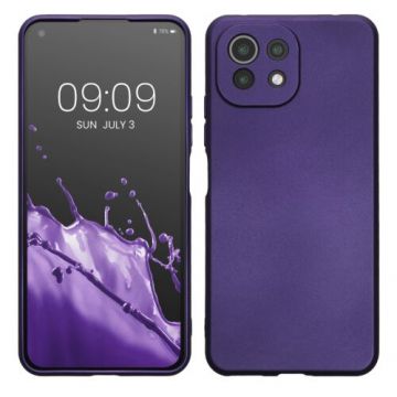 Husa kwmobile pentru Xiaomi Mi 11 Lite 5G, Silicon, Violet, 54727.241