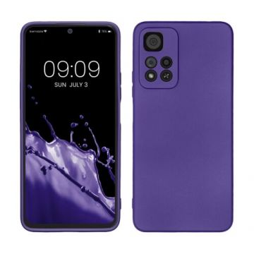 Husa kwmobile pentru Xiaomi Note 11 Pro Plus 5G, Silicon, Violet, 59142.241