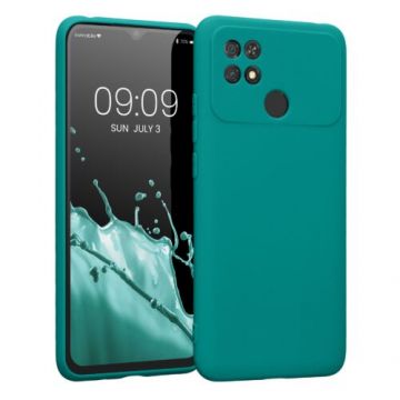 Husa kwmobile pentru Xiaomi Poco C40, Silicon, Albastru, 59620.57
