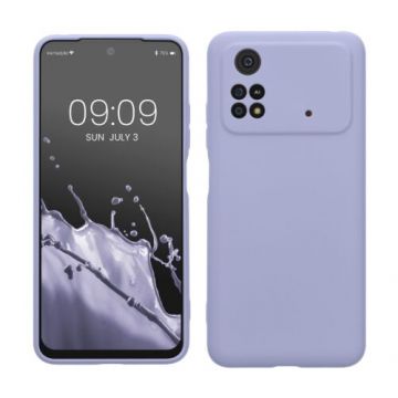 Husa kwmobile pentru Xiaomi Poco M4 Pro 5G, Silicon, Mov, 59492.108