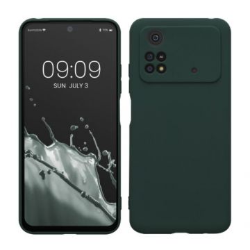 Husa kwmobile pentru Xiaomi Poco M4 Pro, Silicon, Verde, 59758.169