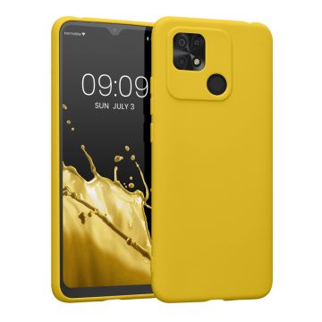 Husa kwmobile pentru Xiaomi Redmi 10C, Silicon, Galben, 59231.165