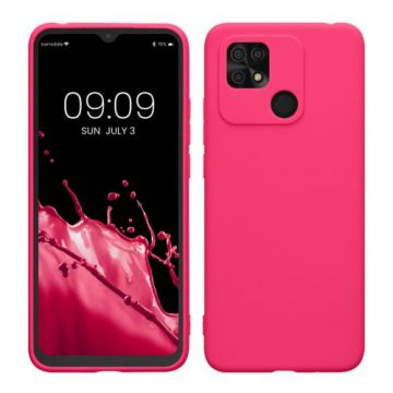 Husa kwmobile pentru Xiaomi Redmi 10C, Silicon, Roz, 59231.77