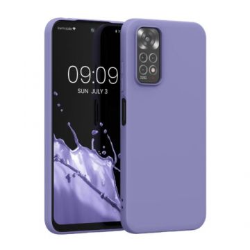 Husa kwmobile pentru Xiaomi Redmi Note 11/Redmi Note 11S, Silicon, Mov, 57368.244