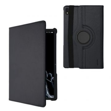 Book Cover kwmobile pentru Lenovo Tab P11, Piele ecologica, Negru, 60398.17