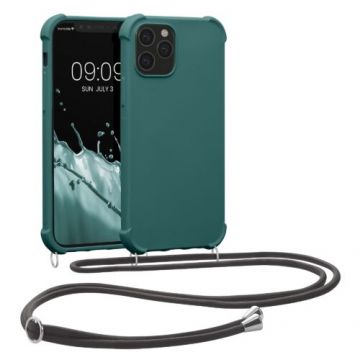Bumper kwmobile pentru Apple iPhone 12/iPhone 12 Pro, Silicon, Verde, 53840.78