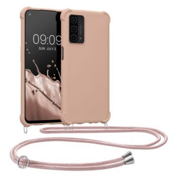 Bumper kwmobile pentru OPPO A74 5G/A54 5G, Silicon, Roz, 58012.225