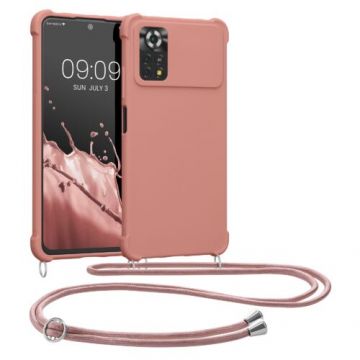 Bumper kwmobile pentru Xiaomi Poco X4 Pro 5G, Silicon, Roz, 59757.154