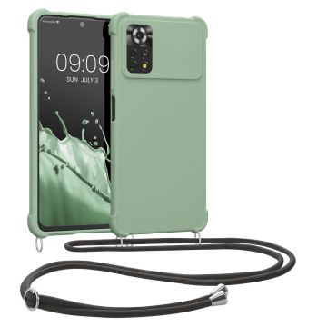 Bumper kwmobile pentru Xiaomi Poco X4 Pro 5G, Silicon, Verde, 59757.172