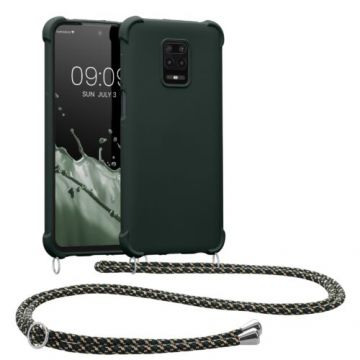 Bumper kwmobile pentru Xiaomi Redmi Note 9S/Redmi 9 Pro/Redmi 9 Pro Max, Silicon, Verde, 53149.169