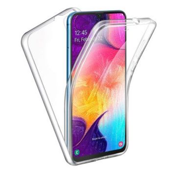 Husa 360 (fata si spate) din silicon pentru Samsung M20, Transparent