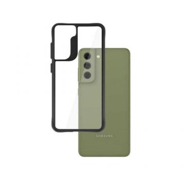 Husa 3MK Satin Armor+ pentru Samsung Galaxy S21 FE, Antisoc, Rama satinata (Negru)