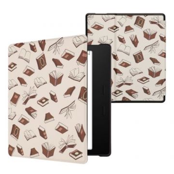 Husa kwmobile pentru Amazon Kindle Oasis 10, Piele ecologica, Multicolor, 49417.38