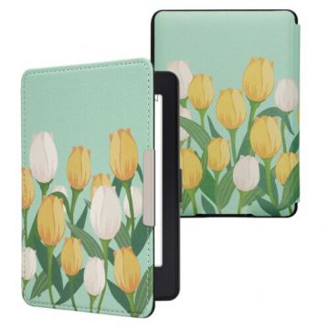 Husa kwmobile pentru Amazon Kindle Paperwhite 7, Piele ecologica, Multicolor, 23136.45